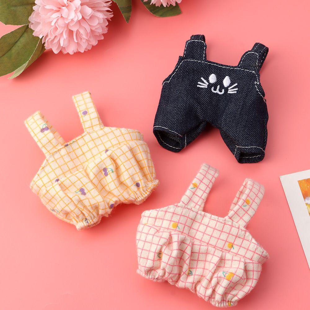 RAINBOW Replacement Doll Clothes Kids Gifts Mini Overalls Doll Suspender Pants for 20cm Toy Accessories DIY Plush Trousers Doll Wear