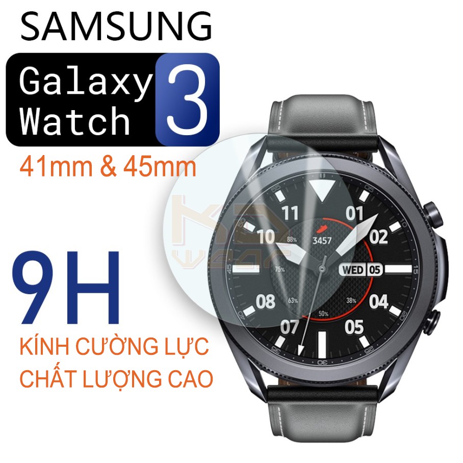 Kính cường lực 2D chống trầy xước bảo vệ đồng hồ Samsung Galaxy Watch 3 41MM/ 45MM