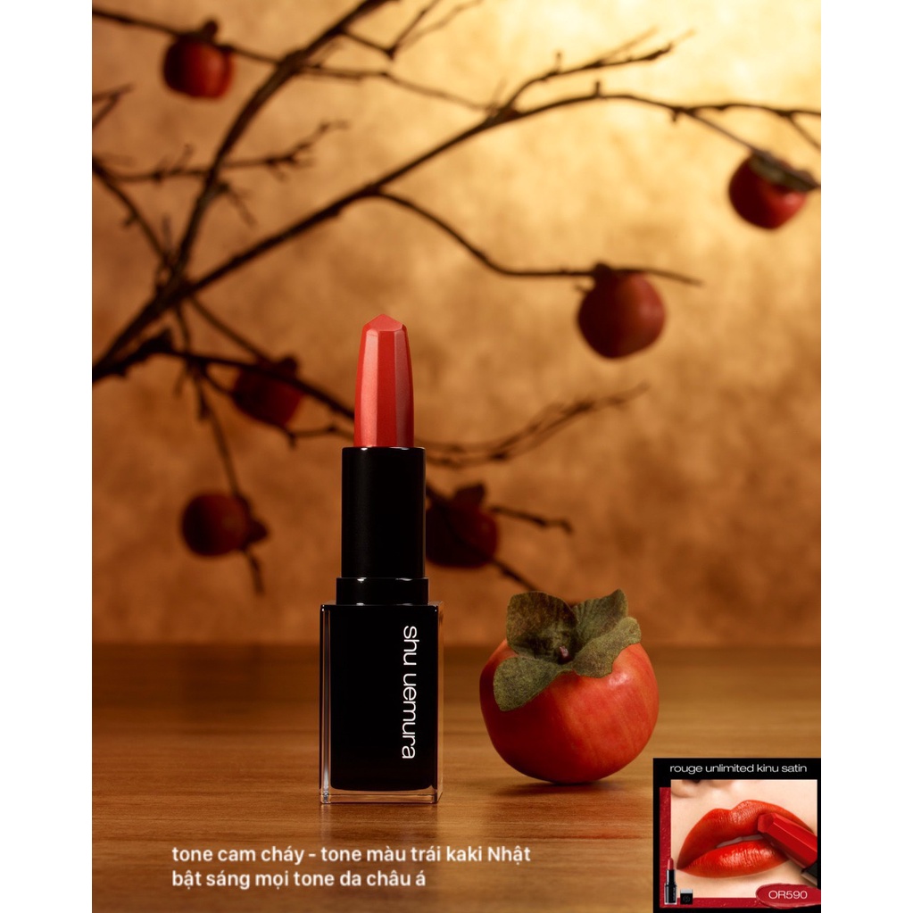 [CÓ HÓA ĐƠN] Son lì có dưỡng SHU UEMURA Rouge Unlimited son Shu Kinu Satin mới nhất 2021