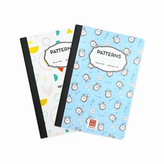 Sổ gáy, vở, sổ kẻ ngang patterns a4 300 trang hồng hà 4532