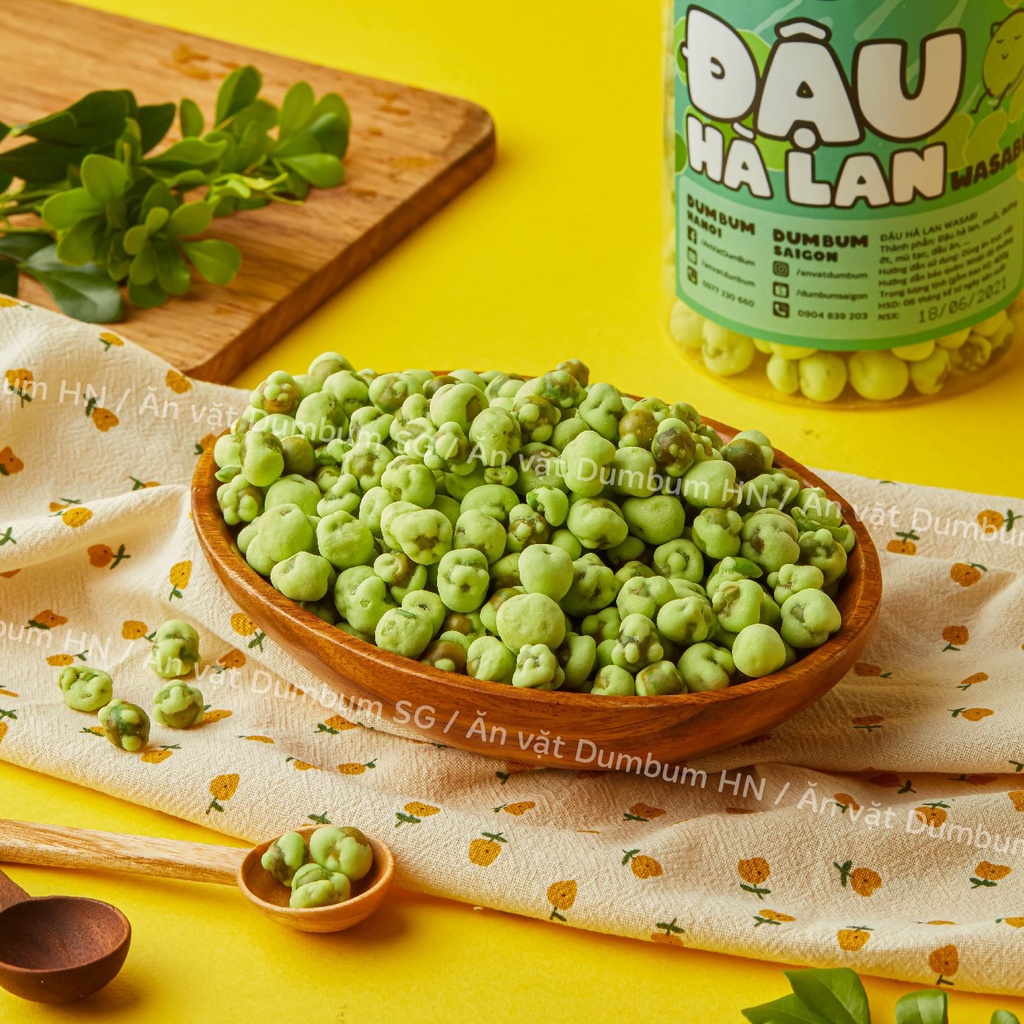 [Mã 252FMCGSALE giảm 8% đơn 500K] Đậu hà lan wasabi DumBum 400g đồ ăn vặt Hà Nội