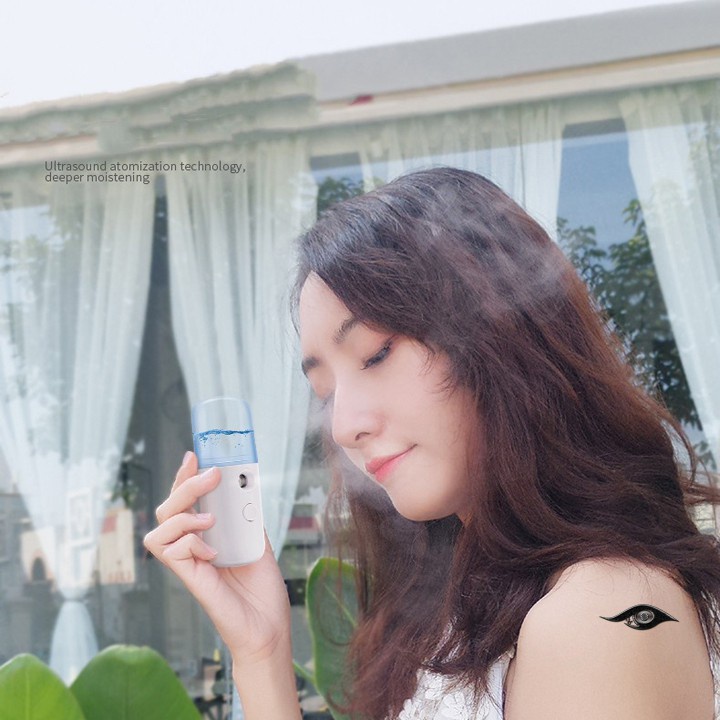 Máy Phun Sương Xông Mặt Mini Nano Tích Điện Cầm Tay Cao Cấp [ MÃ C807 - MÁY NANO ]