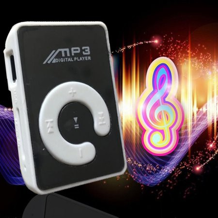 Máy phát nhạc MP3 có màn hình LCD mini hỗ trợ micro SD/TF 32GB kỹ thuật số có kẹp