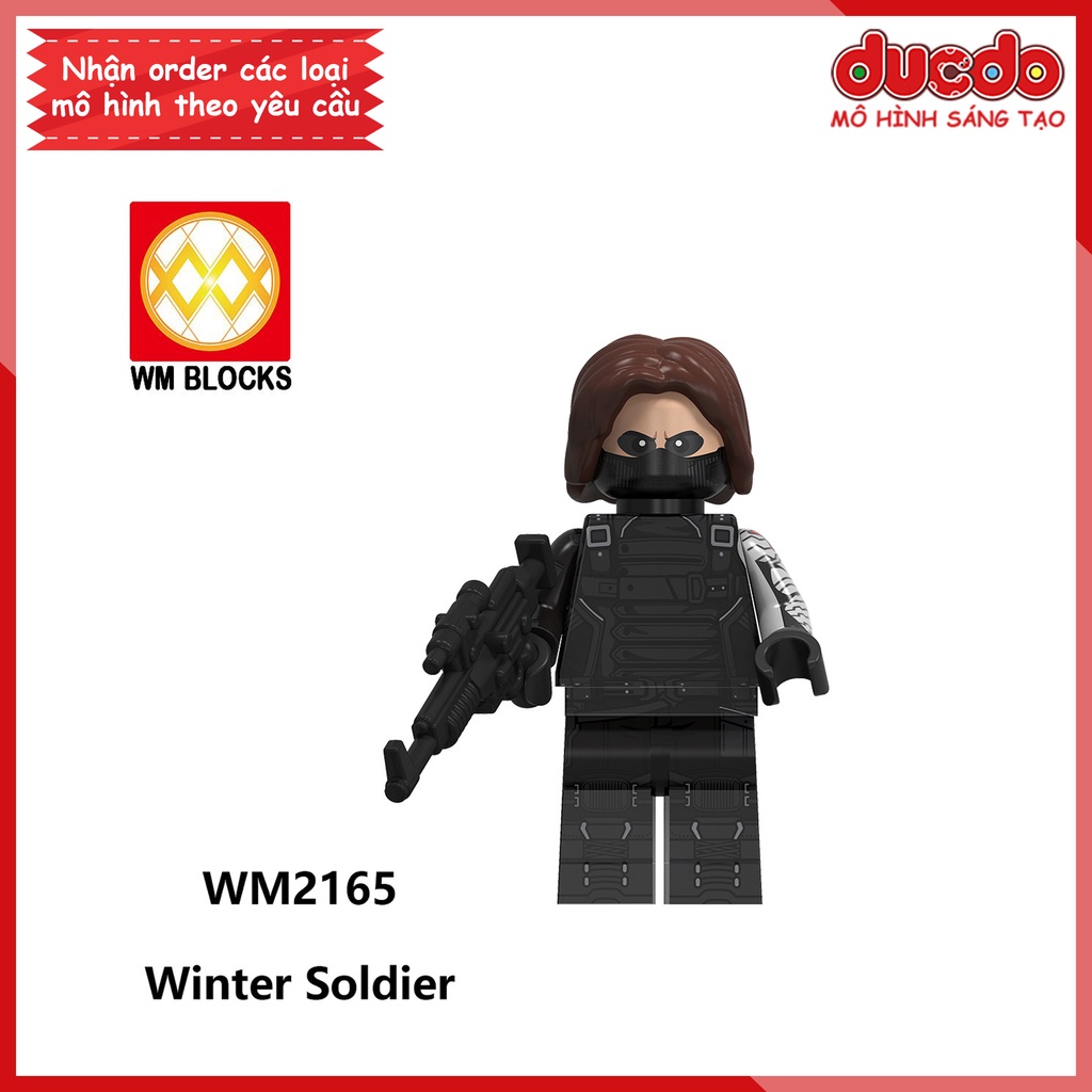 Minifigures các nhân vật trong Marvel Winter Soldier Falcon - Đồ chơi Lắp ghép Xếp hình Mini Mô hình Iron Man WM WM6117