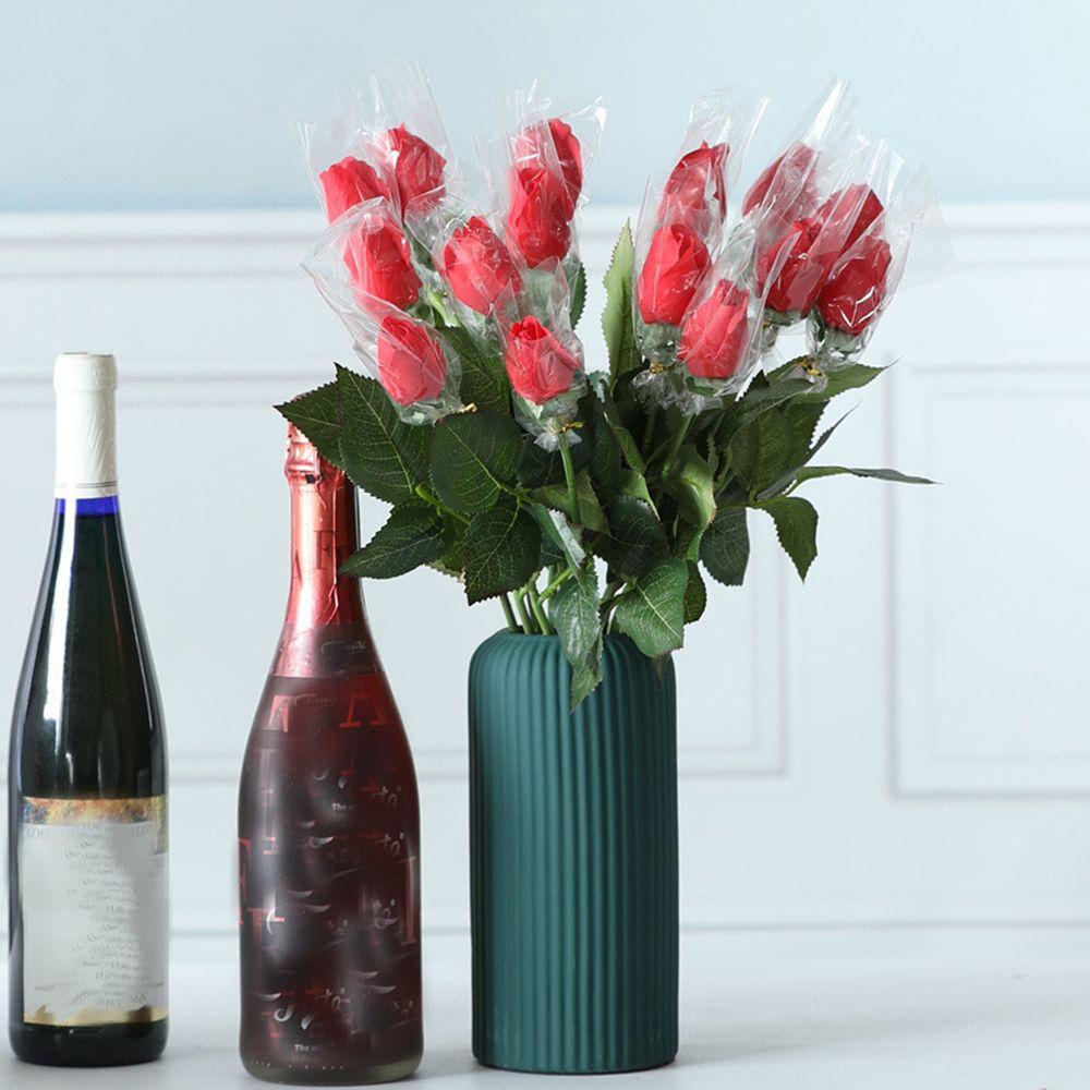 KUNHEV Bó Hoa Mẫu Đơn Giả Bằng Lụa Trang Trí