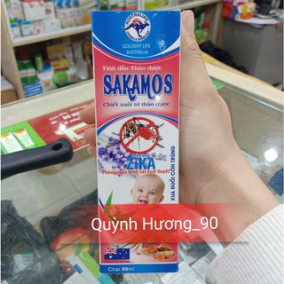 Xịt đuổi muỗi SAKAMOS 99ml giúp bé không bị muỗi đốt