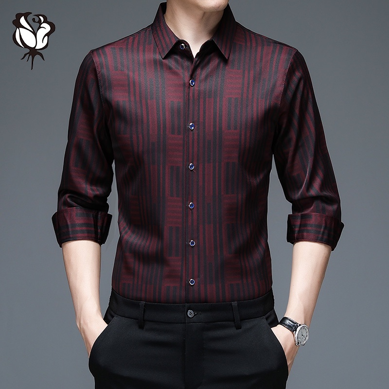 Sơ Mi Nam Tay Dài Kẻ Sọc Thời Trang Mới