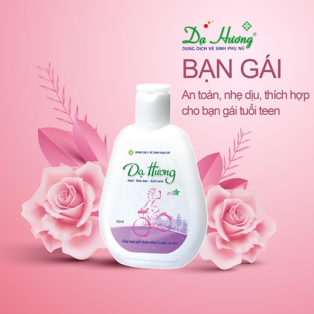 Dung dịch vệ sinh phụ nữ Dạ Hương (Dược phẩm Hoa Linh) - Chai nhỏ / Chai lớn có vòi (Đủ hương)