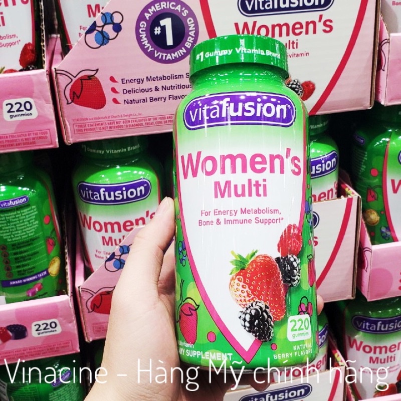 Kẹo Dẻo Bổ Sung Vitamin Women's Complete Multivitamin Vitafusion