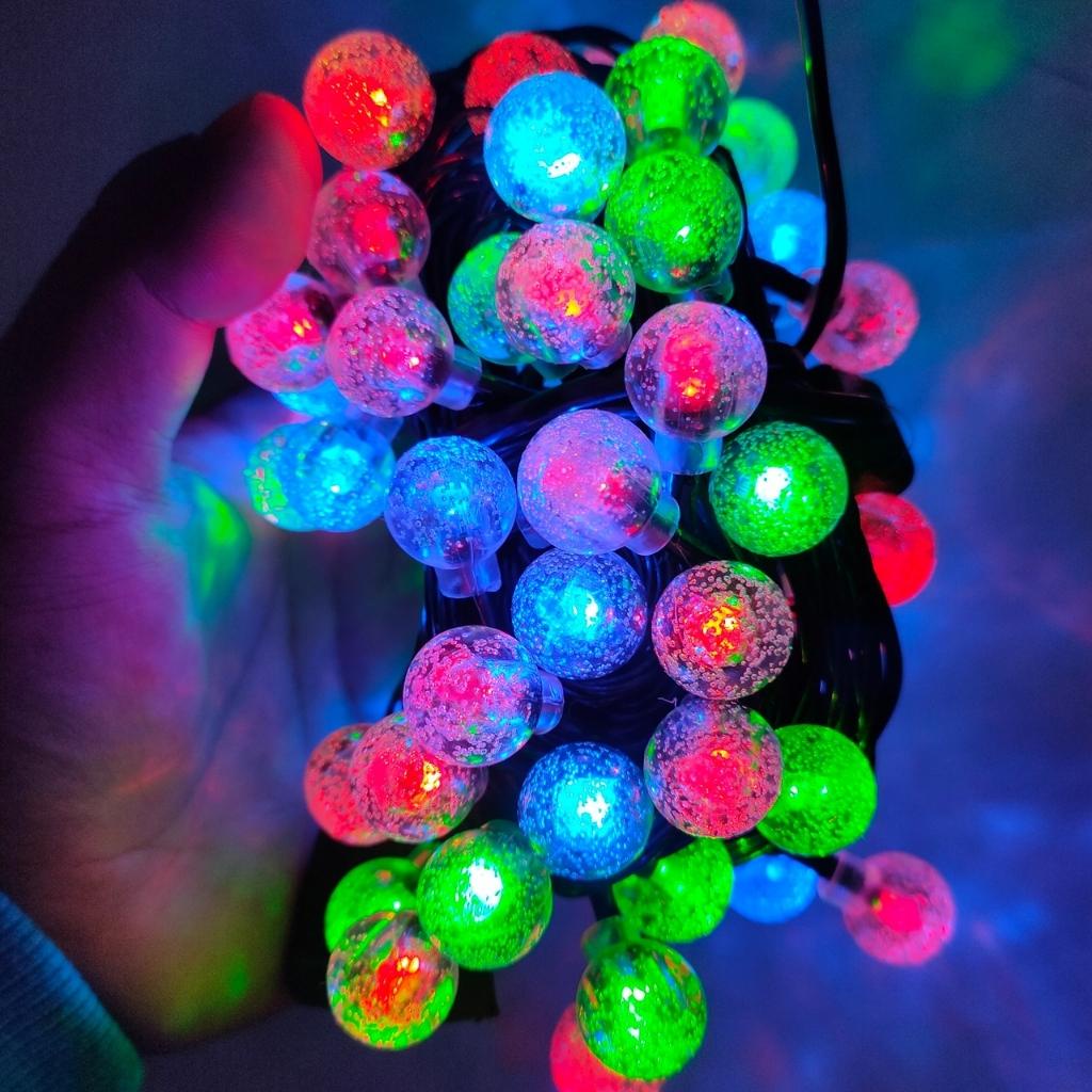 Dây Đèn Led Trang Trí CHERRY Bọt Bi, Trang Trí Cây Quất, Đào, Mai Ngày Tết - Đèn Bi Tròn SHOPNHATPHONG