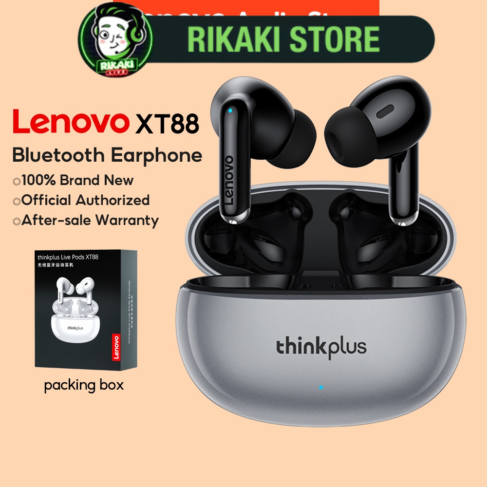 Tai Nghe Không Dây Lenovo XT88 Bluetooth 5.3 TWS Âm Thanh Nổi HD Giảm Ồn Và Mic Chống Nước Pin 350mAh