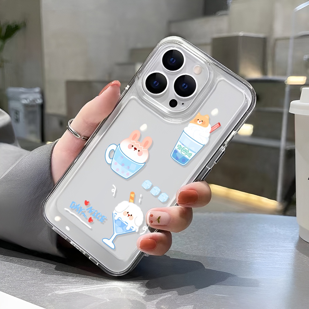 Ốp Điện Thoại Trong Suốt In Hình Chú Chó Cho iphone 14 Pro Max Plus 13 11 12 7Plus X XR XS Max 7 8 SE 2020