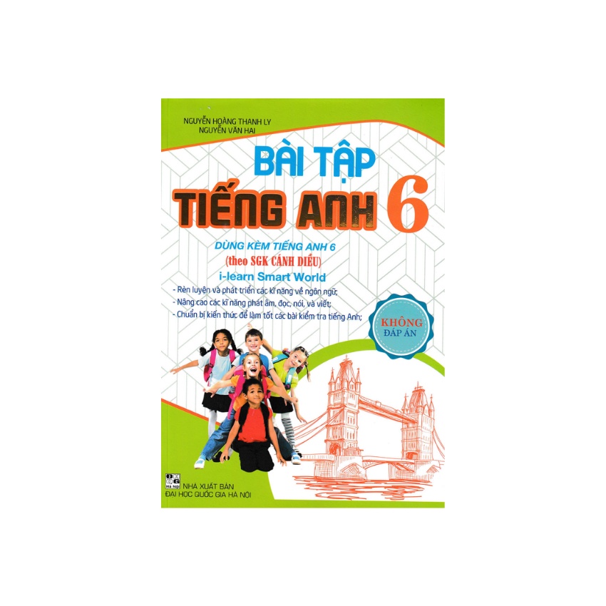 Sách - Bài Tập Tiếng Anh Lớp 6 Không Đáp Án Dùng Kèm SGK Cánh Diều