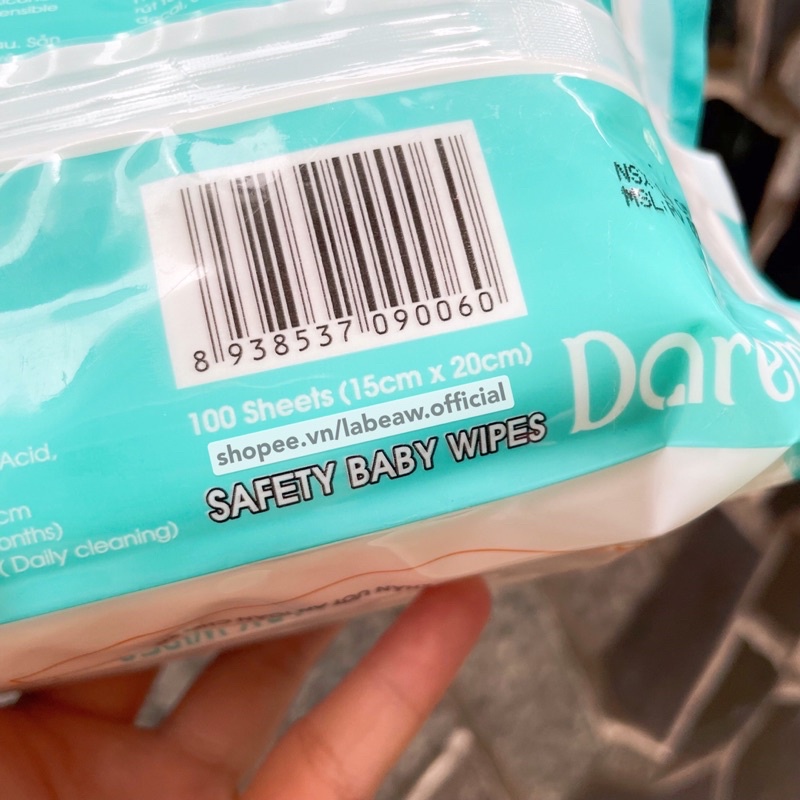 [COMBO 3 GÓI] Khăn ướt em bé DOREMI không mùi 100 tờ giấy dày khổ lớn (lớn hơn khăn ướt Agi)
