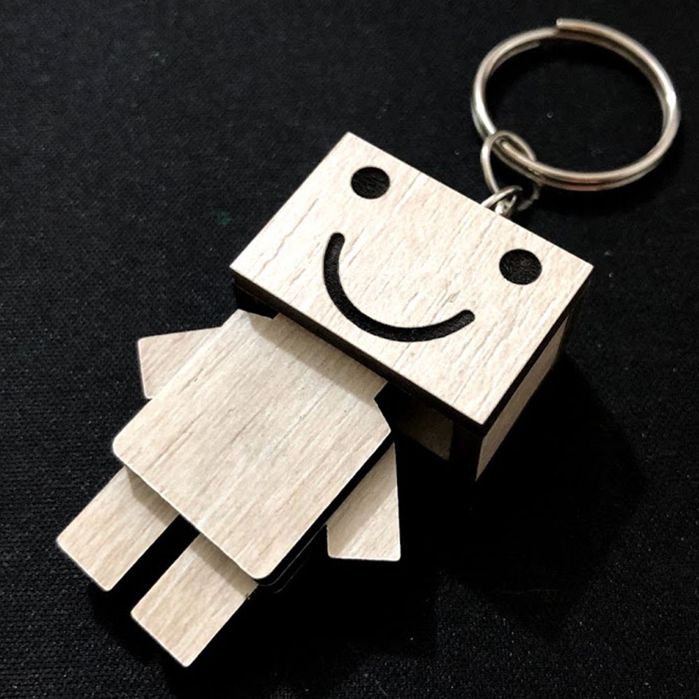 [Theo yêu cầu] Móc khóa Danbo người gỗ siêu dễ thương