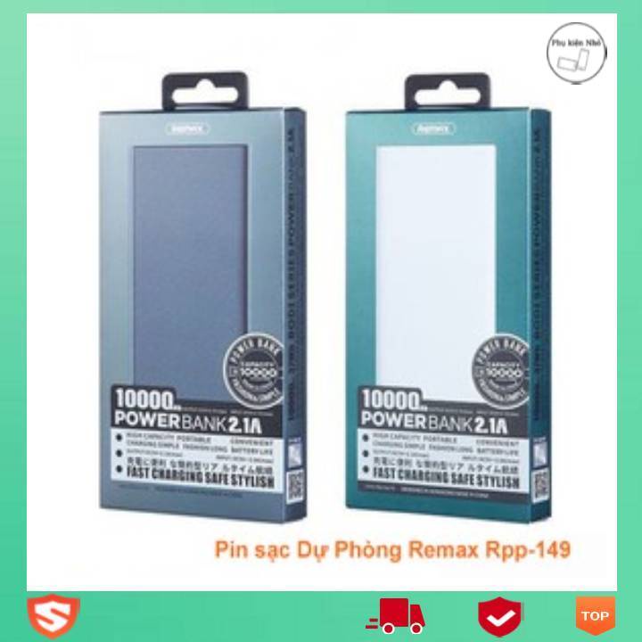 Hot Pin dự phòng remax rpp-149 dung lượng 10000mAh 2 cổng usb
