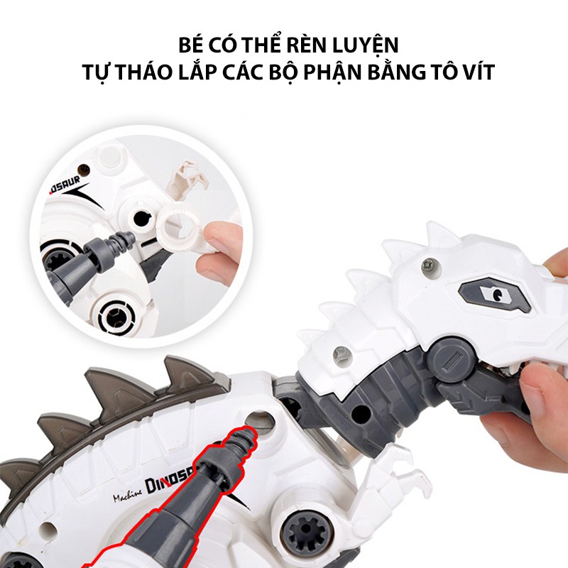 Đồ chơi Khủng Long Robot biết bước đi, có thể tháo dời và lắp ghép
