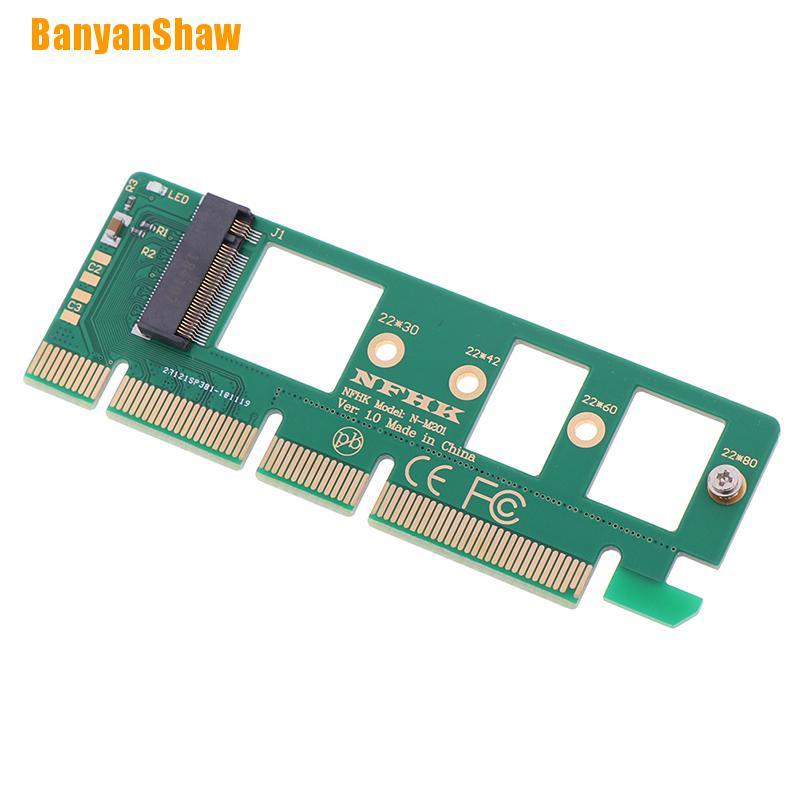 Card Chuyển Đổi Banyanshaw Nvme M.2 Ngff Ssd Sang Pci-E Pci Express 3.0 16x X4