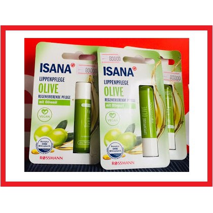 [Hàng xách tay Đức chuẩn] Son dưỡng ISANA giúp dưỡng ẩm làm mềm môi, giúp môi căng mọng tràn đầy sức
