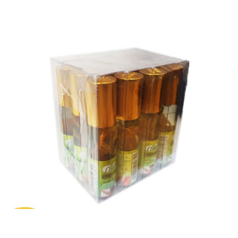 Bộ 12 chai Dầu gió thảo dược nhân sâm Green Herb oil Thailand 8ml