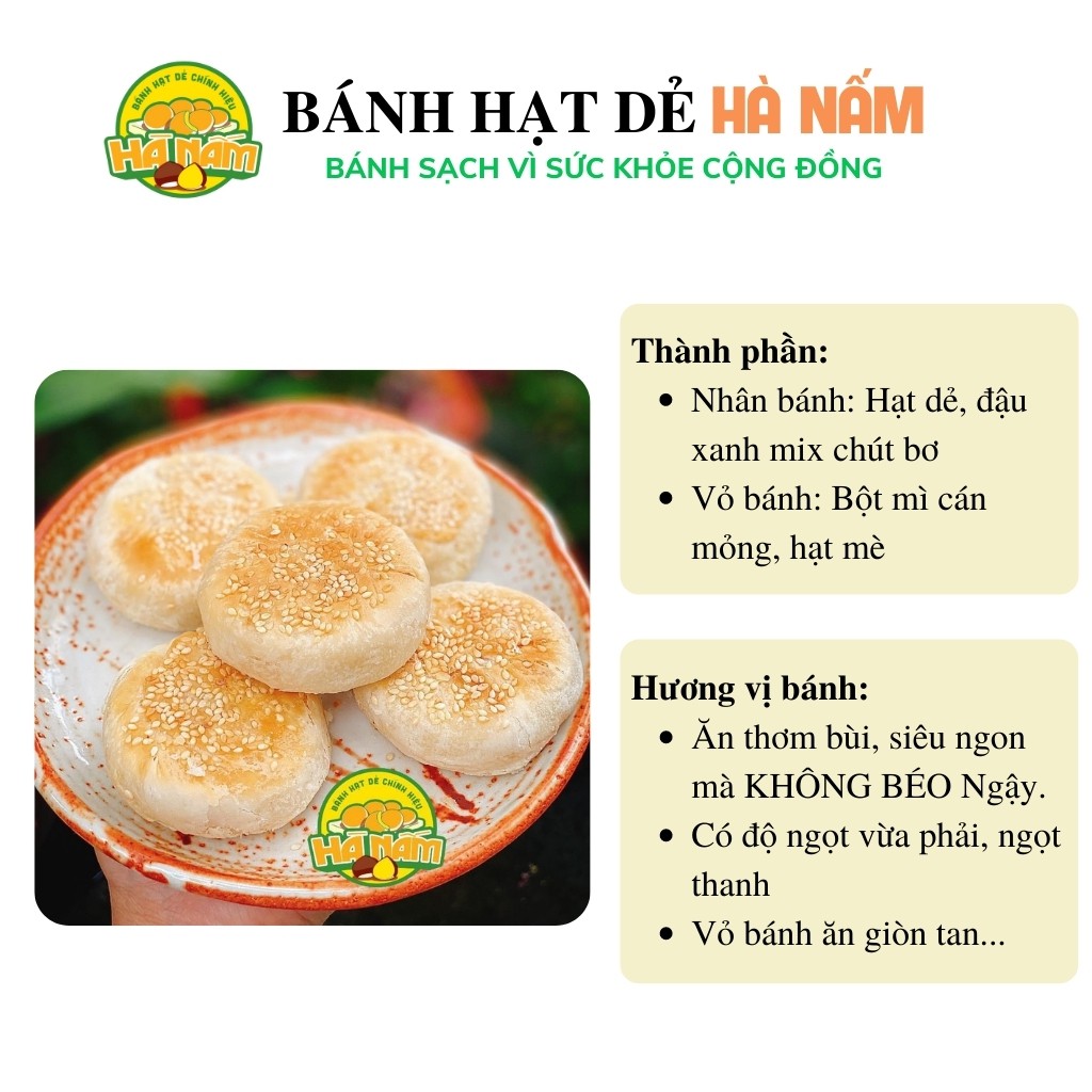 Bánh Hạt Dẻ BANHHN02 Bánh Hạt Dẻ Hà Nấm Chính Hiệu Đặc Sản Lào Cai Thơm Bùi Ít Béo Bánh Sạch Không Chất Bảo Quản 2 Hộp