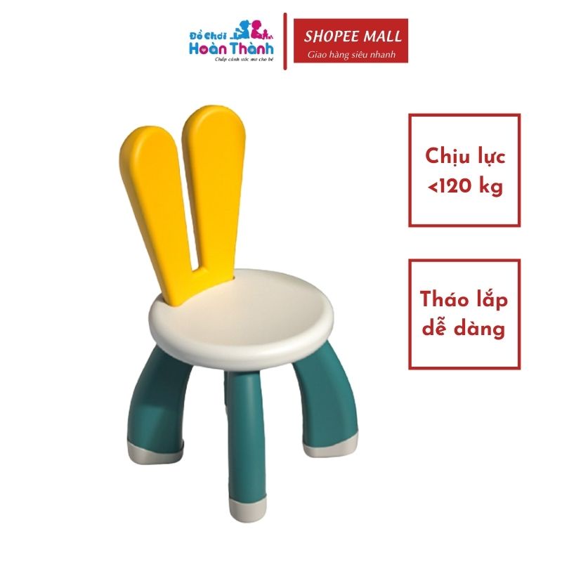 Ghế tai thỏ trẻ em HOÀN THÀNH, chịu lực đến 120 kg phù hợp cho bé từ 2- 6 tuổi