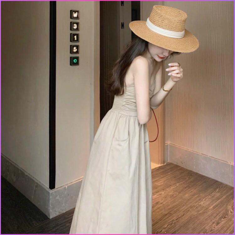 Đầm Nữ, Váy 2 Dây Nữ Rúm Ngực Dáng Dài Siêu Xinh Hàng QC Loại 1 Hot Trend | BigBuy360 - bigbuy360.vn