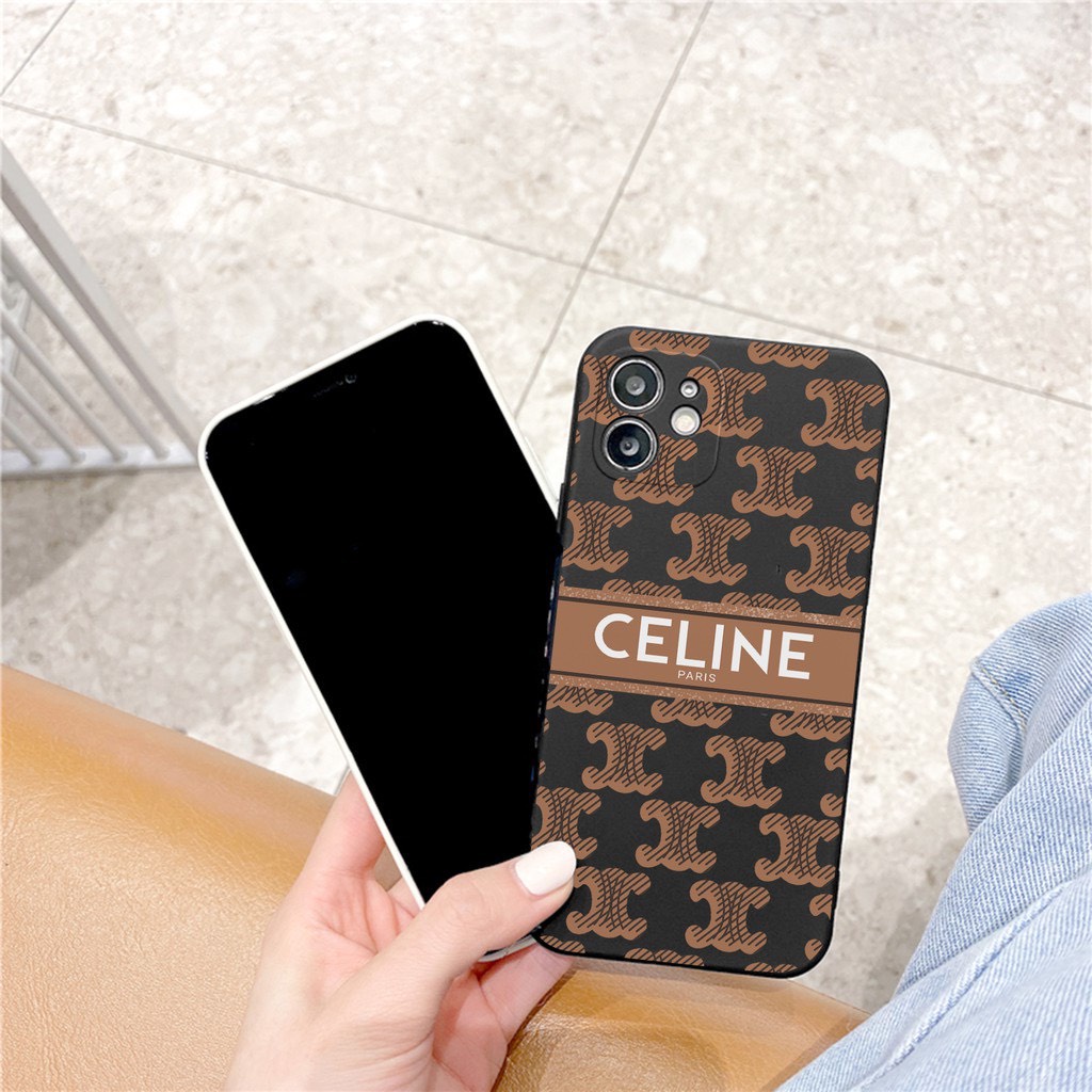 Ốp Lưng Iphone Cạnh Vuông, Bảo Vệ Camera Hình C.E.L.I.N.E Ip 7Plus/8Plus/x/xs/xsmax/11/11promax/12/12promax/13/13promax