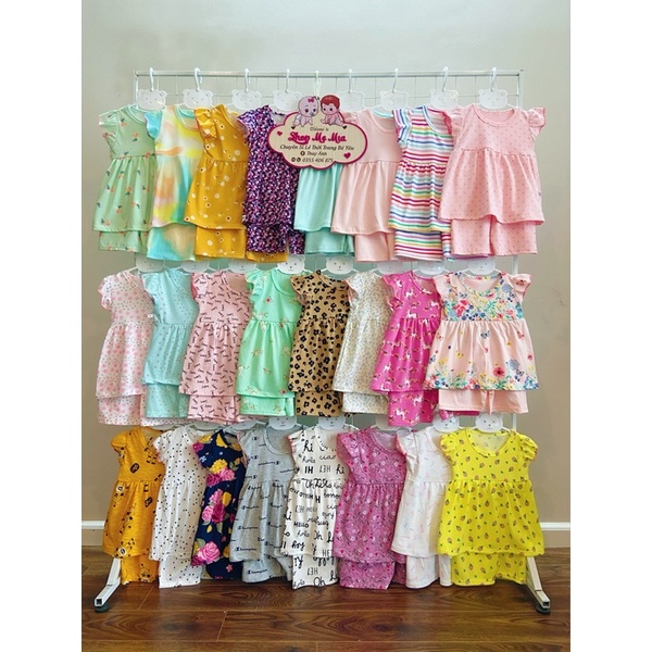 Bộ quần áo cánh tiên cho bé gái - Bộ cho bé chất cotton mềm mát