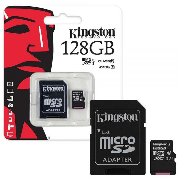 Kingston Thẻ nhớ MicroSD Class 10 -16GB, 32GB, 64GB, 128GB-Bảo Hành 5 Năm-Chính Hãng