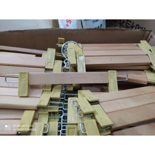 Móc kẹp treo quần áo người lớn - kẹp quần, váy bằng gỗ chuyên dùng shop thời trang, khách sạn