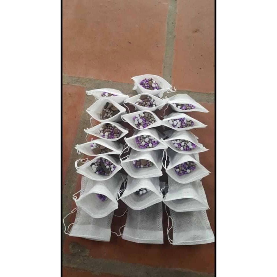 Combo 100 Túi Lọc Trà Đựng Phân Tan Chậm -Túi Lọc Phân Cho Lan