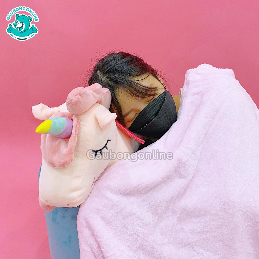 Gối Chăn Unicorn Nằm, Chăn Gối Khủng Long Đáng Yêu Cao Cấp Gấu Bông Online