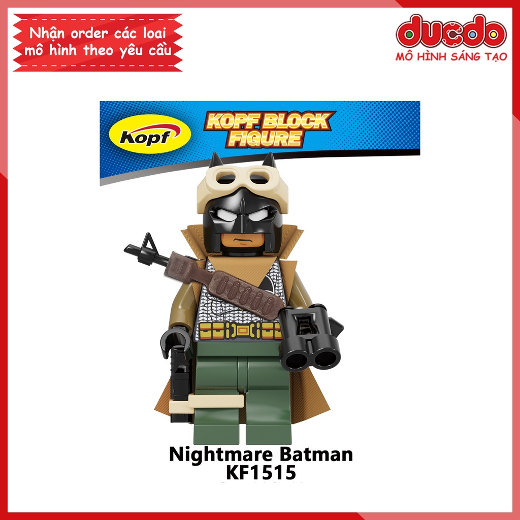 Minifigures các siêu anh hùng Justice League Batman tuyệt đẹp - Đồ Chơi Lắp Ghép Xếp Hình Mini Mô hình Kopf KF6136