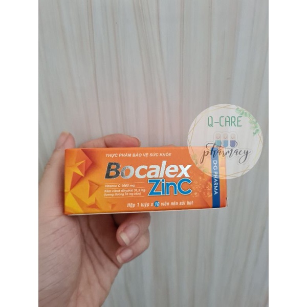 VIÊN SỦI BOCALEX ZINC BỔ SUNG C VA KẼM tăng đề kháng giảm mệt mỏi tube 10Vv