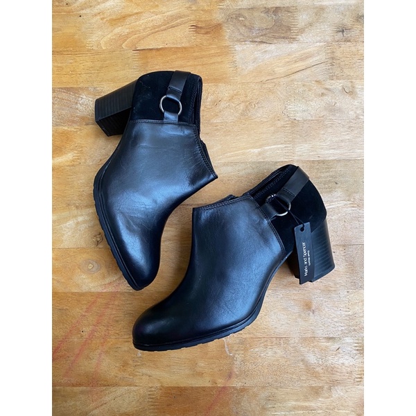 (sz 40)Giày da ankle boots M&amp;S xuất xịn