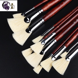 Bộ 6 bút lông cọ vẽ cọ quạt, cọ chấm cây