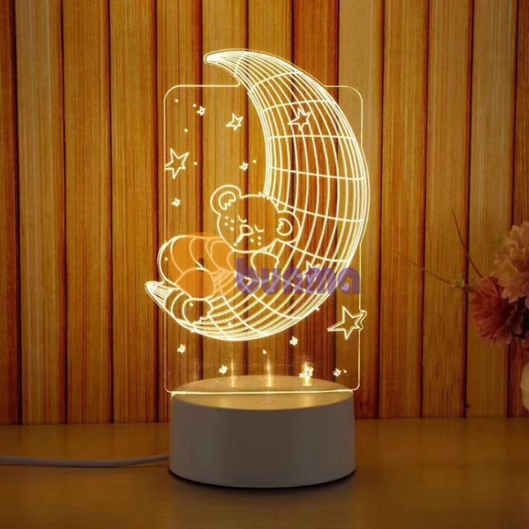 Đèn ngủ, đèn trang trí, Led 3D hình Quả Cầu Số