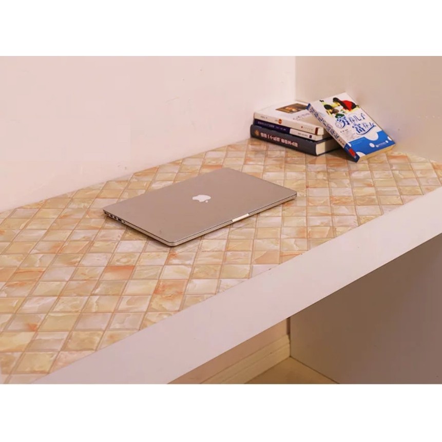 Decal dán tường đá hoa cương chéo khổ 60cm keo sẵn