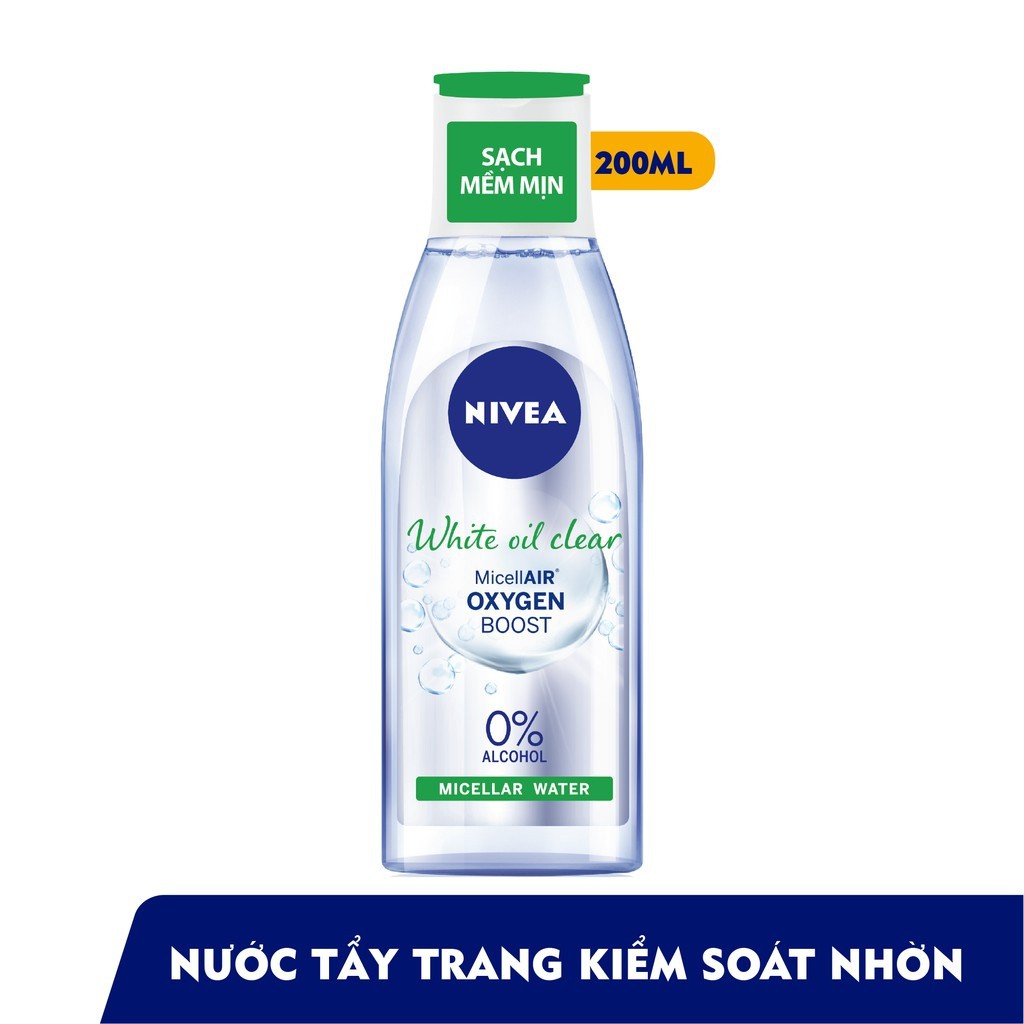 Nước Tẩy Trang NIVEA Cho Da Nhờn Mụn NIVEA White Oil Clear Micellar Water (200ml)