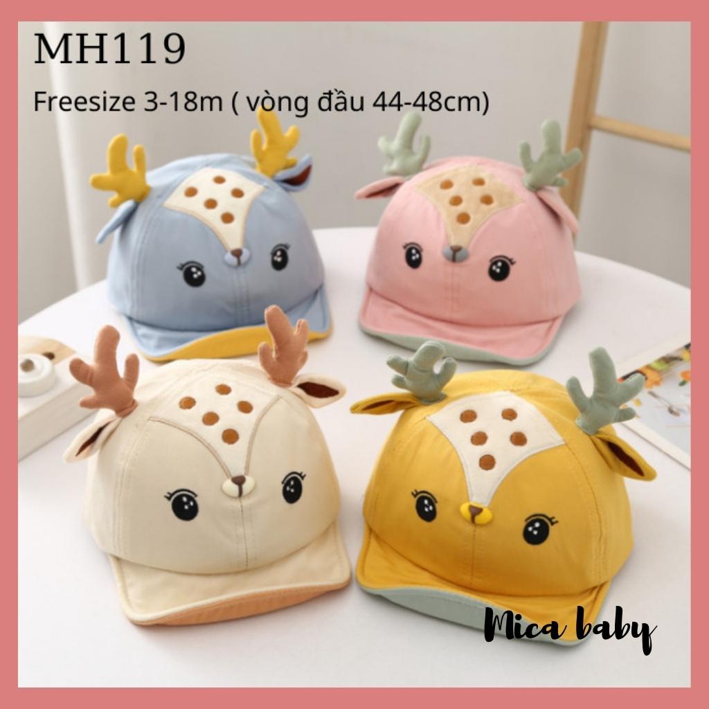 Mũ lưỡi trai hình nai dễ thương cho bé MH119 Mica Baby