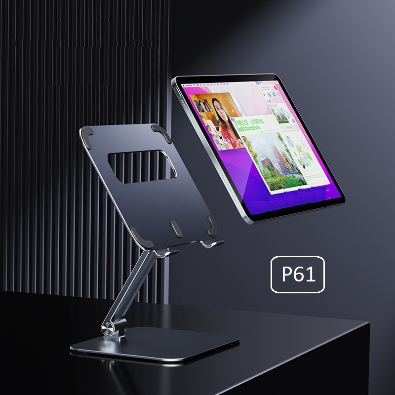 Giá đỡ nâng cao máy tính bảng, laptop chân xoay công thái học cho iPad, Macbook và tablet P61 L04 L02 Vu Studio