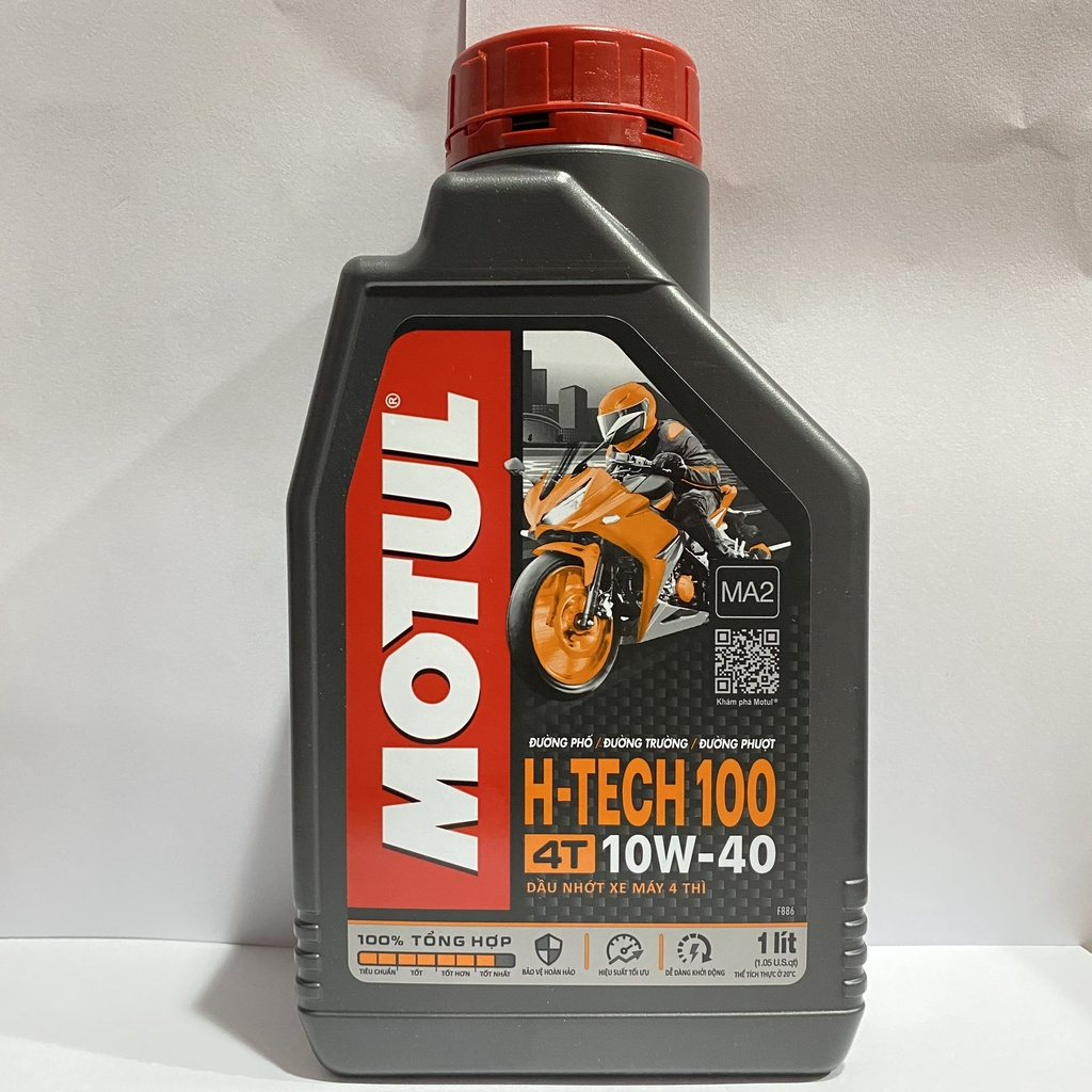Nhớt Motul H-Tech 100 4T 10W40 1L hoặc 1L1, 1L2, 1L3, 1L4