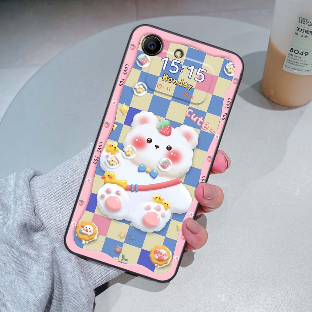 Ốp lưng Oppo F1s / F3 / F3 Lite / F3 Plus in hình gấu cute,bò sữa 3D cute dễ thương bảo vệ điện thoại.