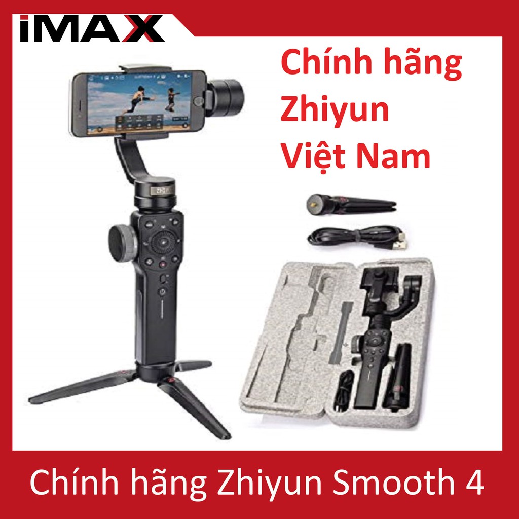 Smooth 4 Chính Hãng Phân phối tại Việt Nam, Tay cầm chống rung BH 12 tháng tại Zhiyun Việt Nam