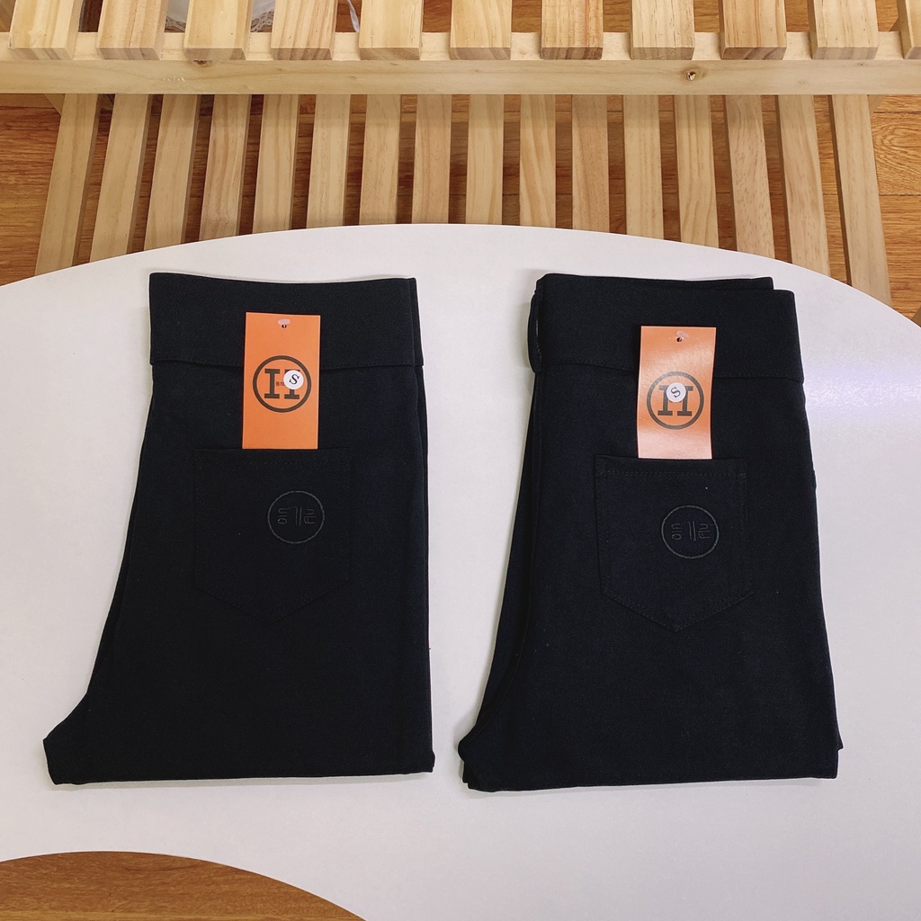 Quần Legging Cạp Cao Gen Bụng 2 Khuy Khóa Trước Chữ H - Legging UMI Hàn Quốc Siêu Hot- QN008