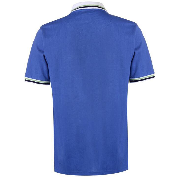 [100% Cotton - Sale] áo thun nam Pierre Cardin Contrast Tipped Polo Shirt Mens ( Royal - Size EU )