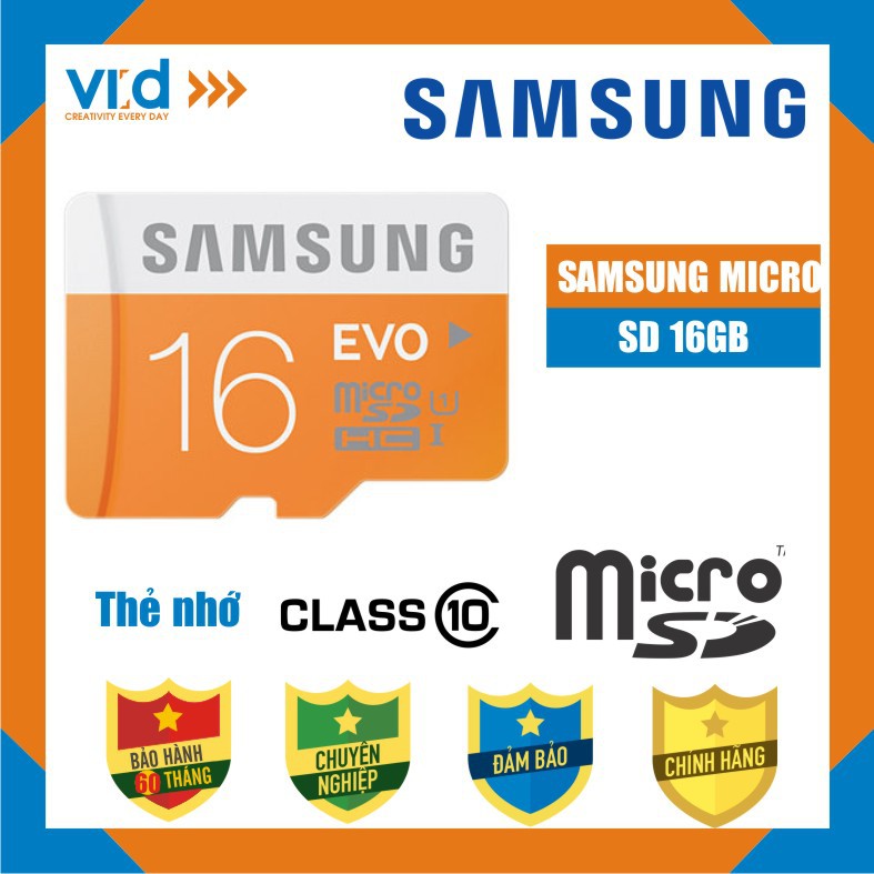 [QUẦ TẶNG]Thẻ nhớ SamSung MircoSDXC UHS I-Card 16GB - Bảo hành 5 năm