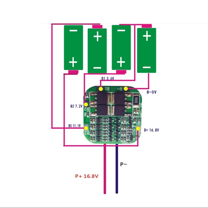 Mạch Bảo Vệ Pin 4S 20A 16.8V Lithium