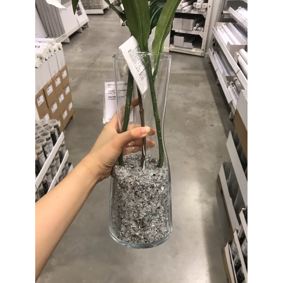 IKEA Chậu Hoa Thủy Tinh 30cm Thiết Kế Dễ Thương Tiện Dụng